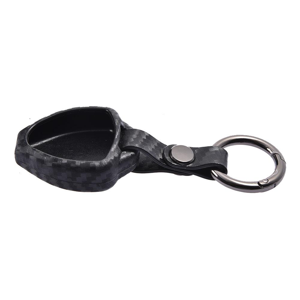 Autosleuteltas siliconen autosleutelhoes koolstofvezelpatroon sleutelhoes voor toyota camry reiz sleutelbeveiligingsaccessoires