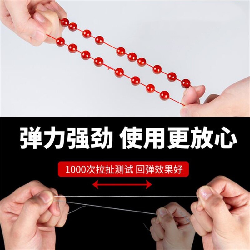 60M/Roll Sterke Elastische Crystal Frezen Cord 1Mm Voor Armbanden Stretch Discussie String Ketting Diy Sieraden Maken cords Lijn