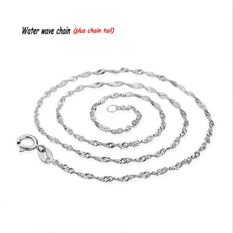Sterling Zilver 925 Jewerly Giften Voor Vrouwen Moissanite Ketting Womens Sieraden Vintage Hart Ketting Sieraden Zilveren Hanger: type 1 Only necklace