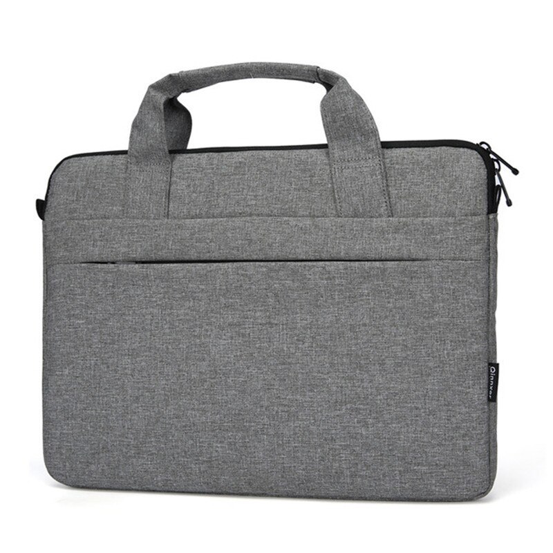 Waterdichte Laptop Handtas Grote Capaciteit Voor Mannen Vrouwen Reizen Aktetas Bussiness Notebook Tassen 15.6 Inch: gray