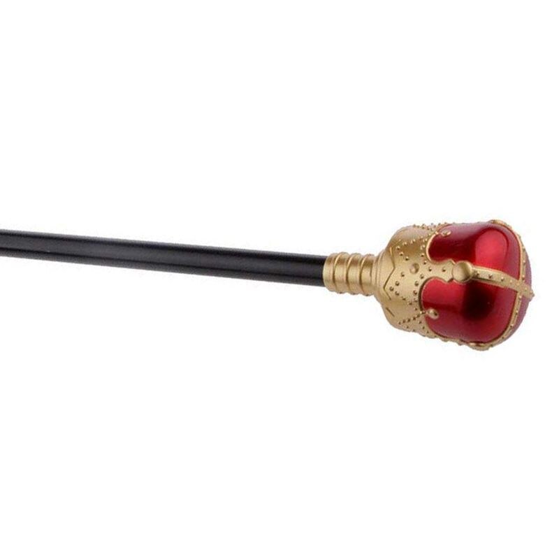 40 cm Royal Medieval Queen King Prince Costume Scepter Accessory for Cosplay Costume - Red, Gold, 40cm