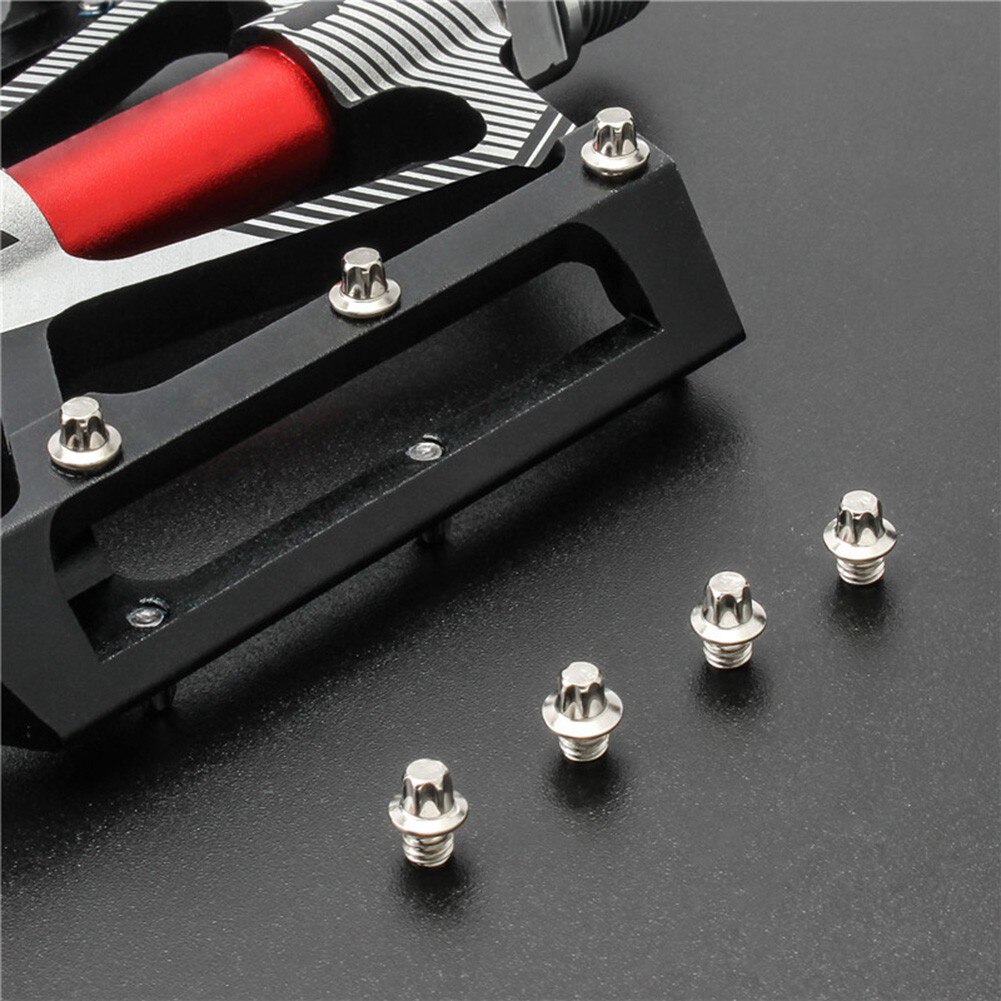 Tornillos de repuesto para Pedal de bicicleta, juego de tornillos de bicicleta hexagonales M4, antideslizantes, para ciclismo de montaña o carretera, 50 Uds.