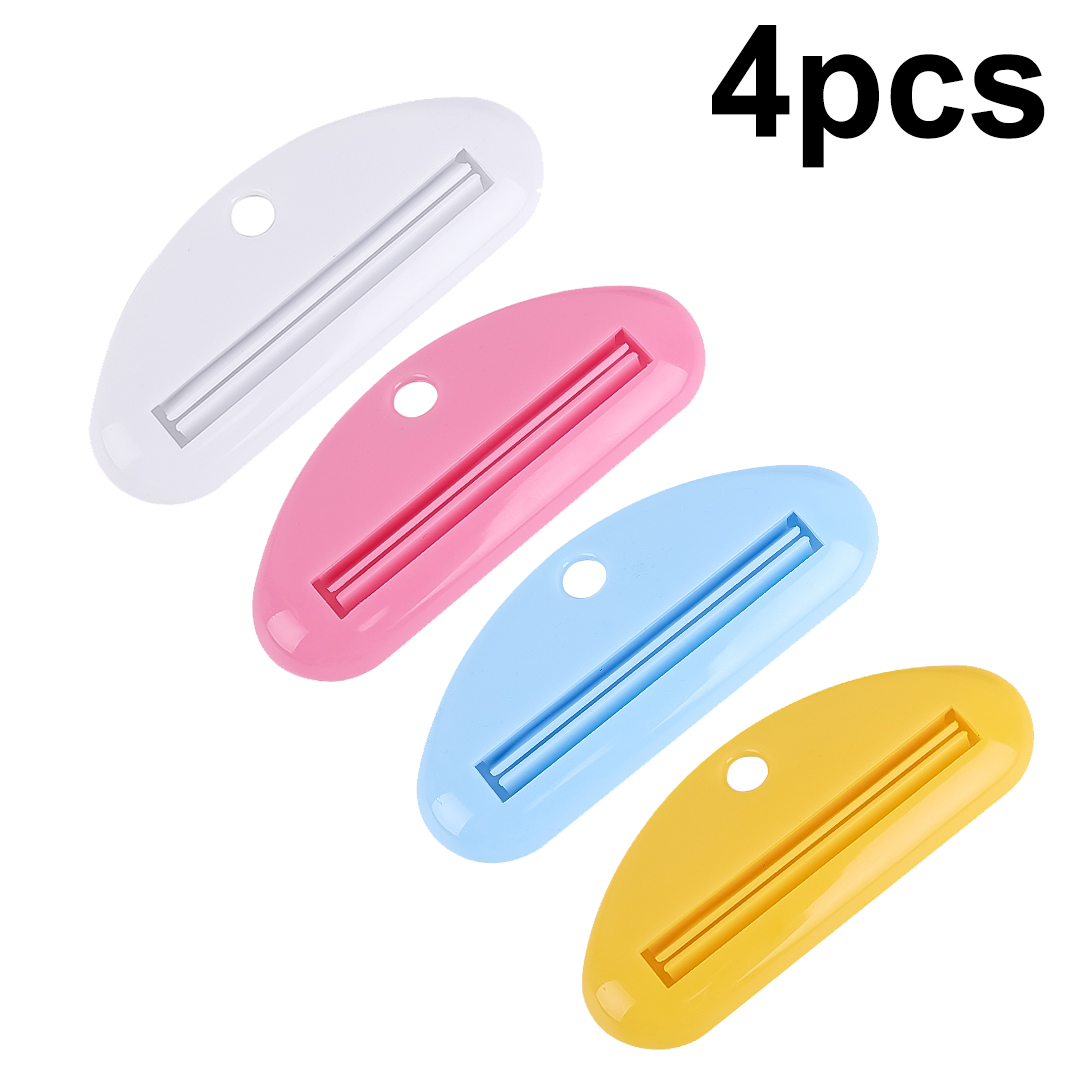 Tandpasta Knijpers Muur Opknoping Geperst Clips Tandpasta Tube Clip Gezichtsreiniger Saving Puch Dispenser Badkamer Benodigdheden: Bruin