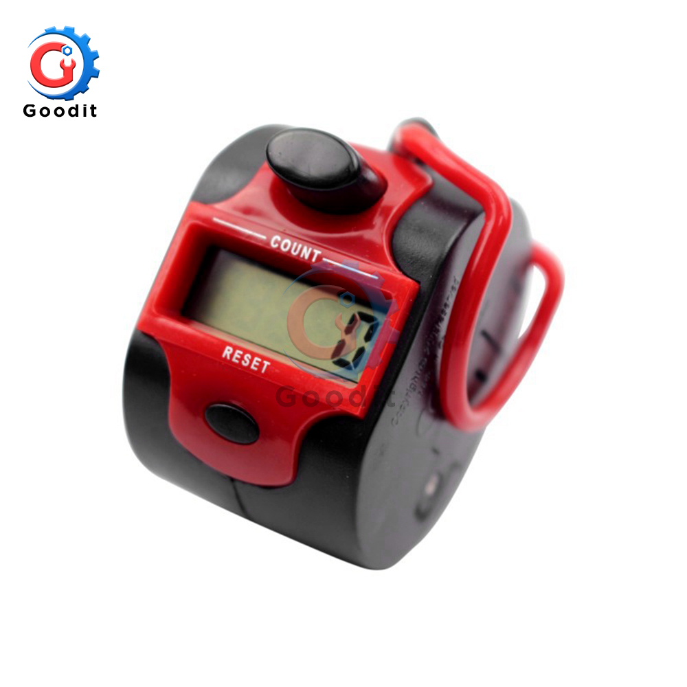 Contador de cuentas Digital 0-99999, Clickers de fila de punto, número Manual de mano, pantalla LCD líquida, Mini herramienta electrónica de conteo deportivo: Verde militar
