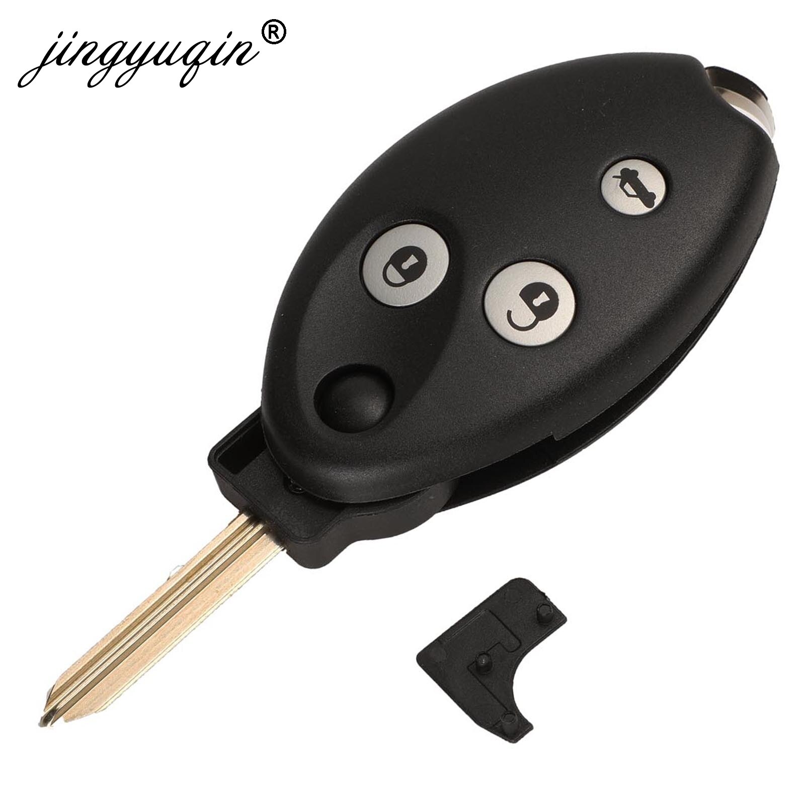 Jingyuqin ersättning för citroen xsara  c4 c5 auto nyckel fodral omslag 3 knappar fjärrkontroll flip key fob skal