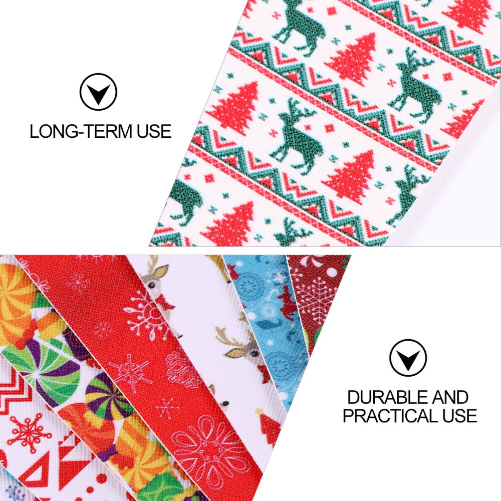 8 vellen imitatieleer voor kerst, om zelf strikken, oorbellen en andere decoraties te maken