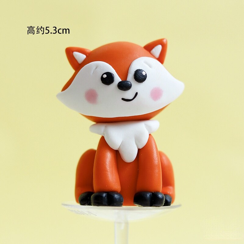 Décoration de gâteau en forme d&#39;animaux, 1 pièce, Safari, Jungle, animaux de la forêt sauvage, décoration de Cupcake, de fête d&#39;anniversaire: 14