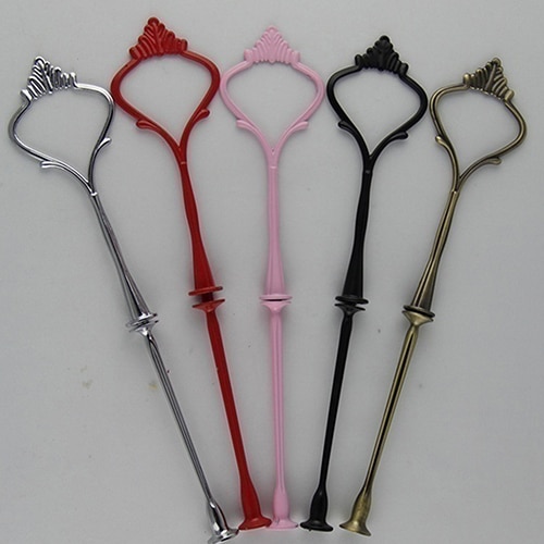 Soporte de 3 niveles con mango de soporte para bandeja de pastel, decoraciones de mesa para fiestas, postre, estante para platos, bandeja de fruta