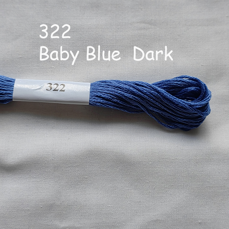 Wysokiej jakości 100% bawełniana nić robić haftu krzyżykowego niemowlę niebieski 162 312 322 334 775 803 813 825 826 827 3325 3755 3756 3841: Konopie / 0.6mm