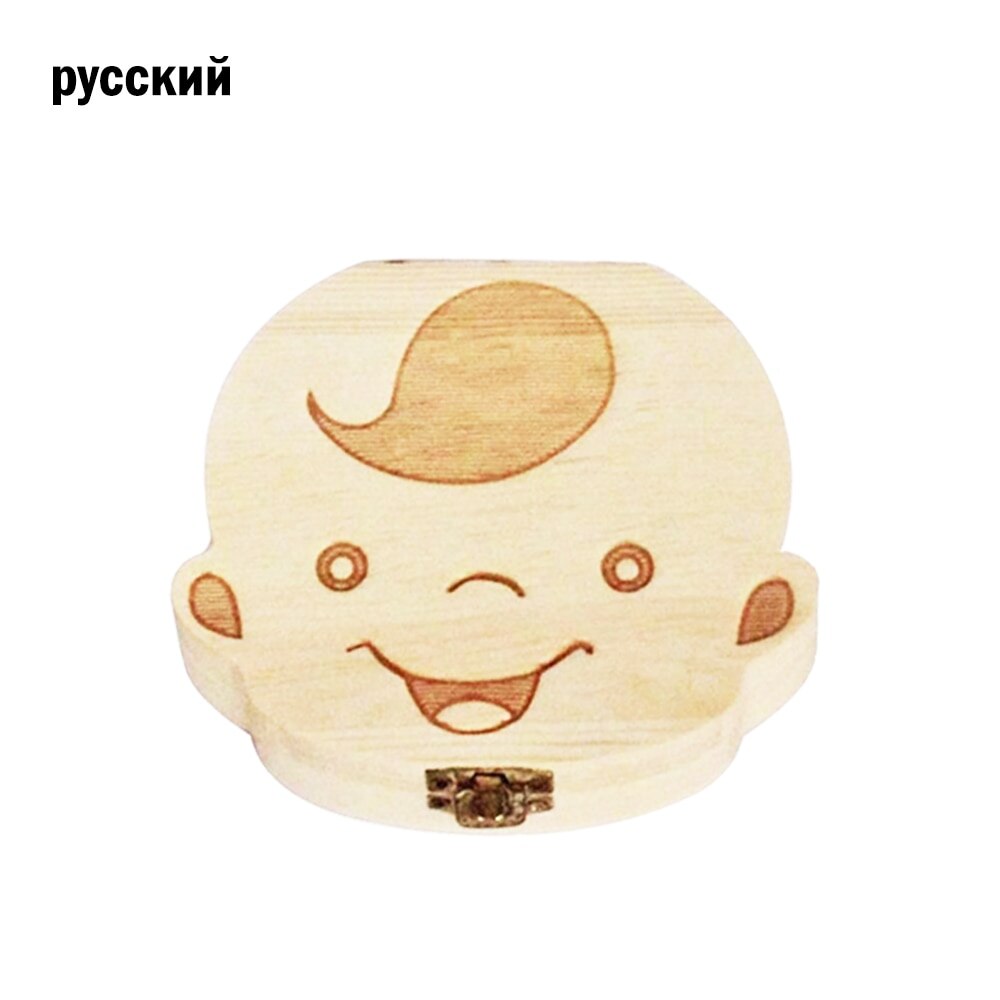 Wooden Baby Wooden Baby Box Kids Tooth Storage Box Umbilical Lanugo Organizer Milk Collect Keepsakes Save