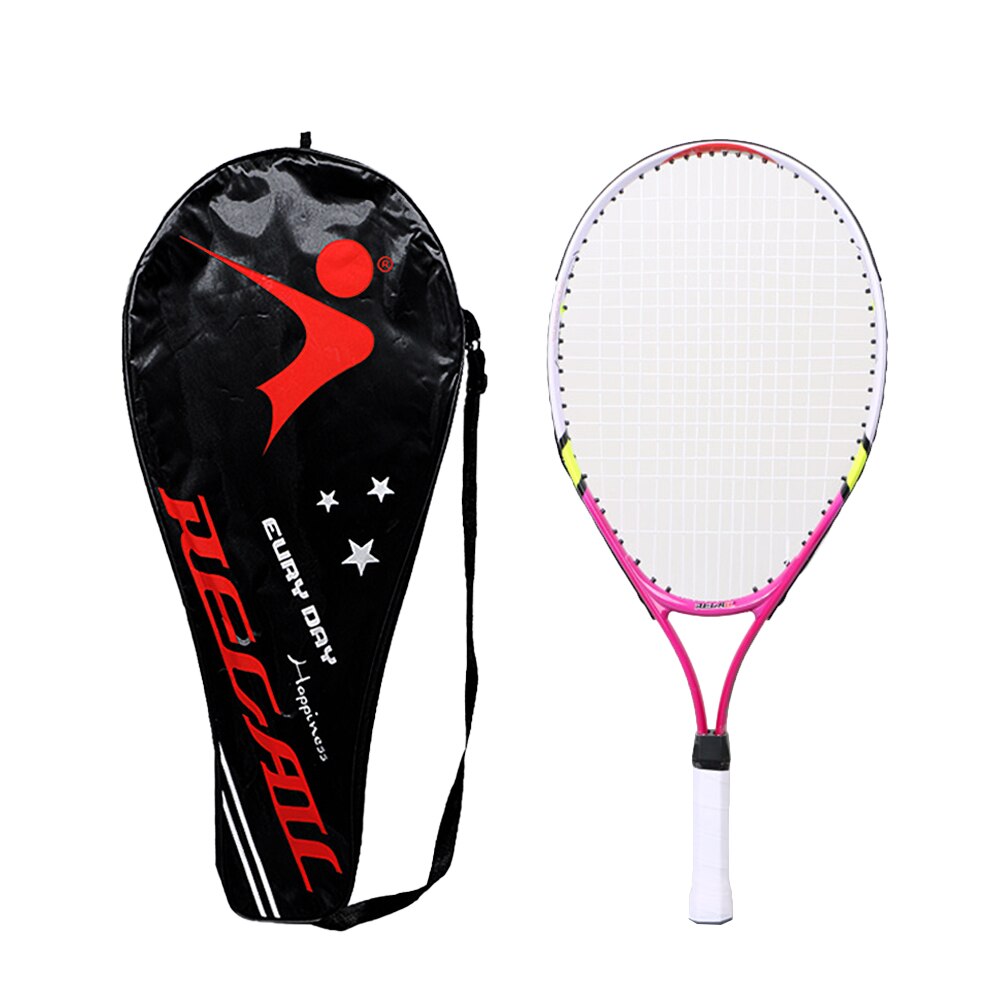1 sæt legeret tennisracket med taske forældre-barn sportslegetøj til børn teenagere, der spiller udendørs (blå): Rød