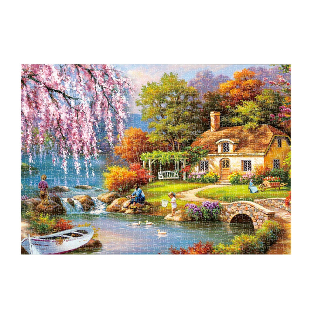 puzzle 1000 pieces Adults Puzzles 1000 Piece Landscape игрушки Game Interesting Toys 16.5x11.7 Inch игрушки для взрослых #4