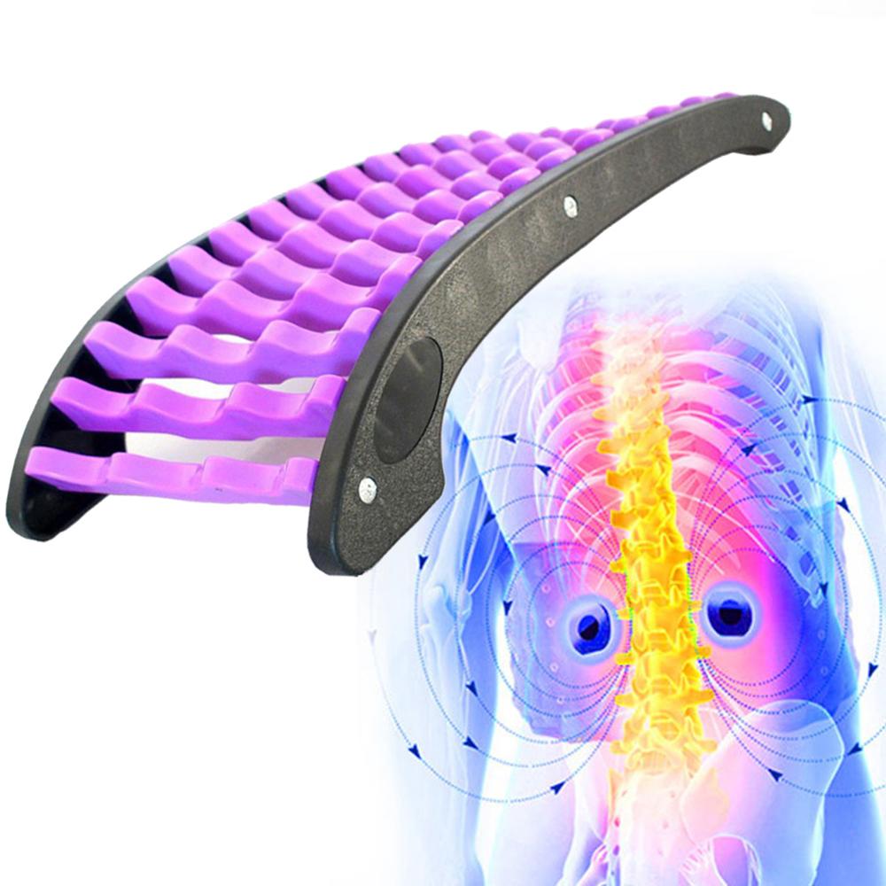 Back Stretcher Lower and Upper Back Support Pain Relief Lumbar Support Stretcher for Home Office Exercise Fitness Workout