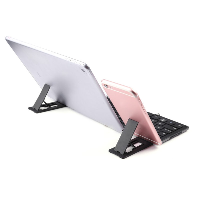 Portable Touchpad Folding Keyboard Bluetooth Wireless For iPad Tablet Keyboard Rechargeable Twice Fold Keypad For IOS Android