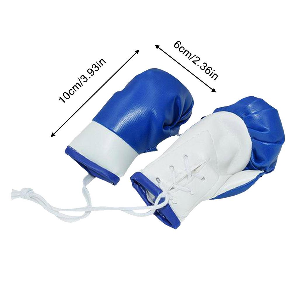 Mini-Boxhandschuhe, 2 Stück, zum Aufhängen, Boxhandschuhe für Auto, Spiegel, Miniatur-Boxhandschuhe, , Weihnachten, Ornament, zum Aufhängen von Erwachsenen und Kindern: WHITE
