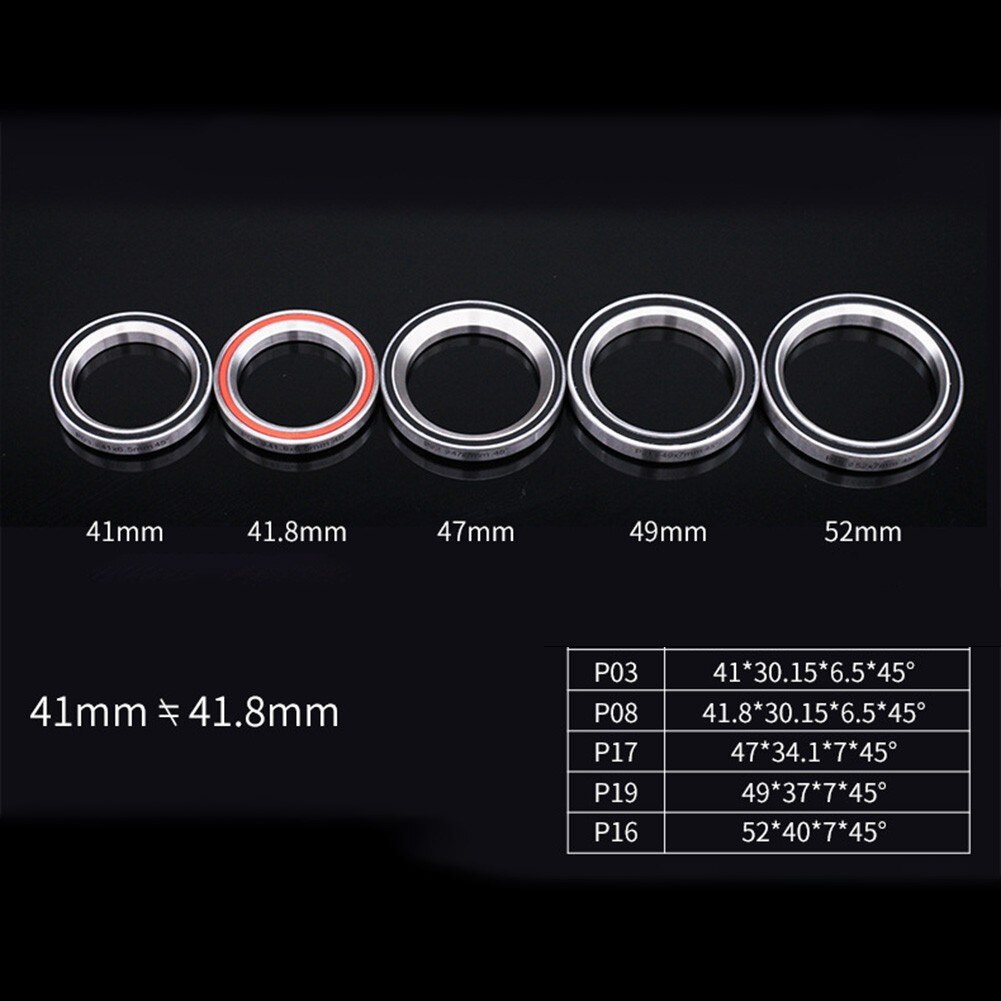 1pc Bicycle Headset Bearing 41.8/47/49/51/52mm Headset Universal Headset Bearing Repair Parts For Bike Scooter Cycle Accessories