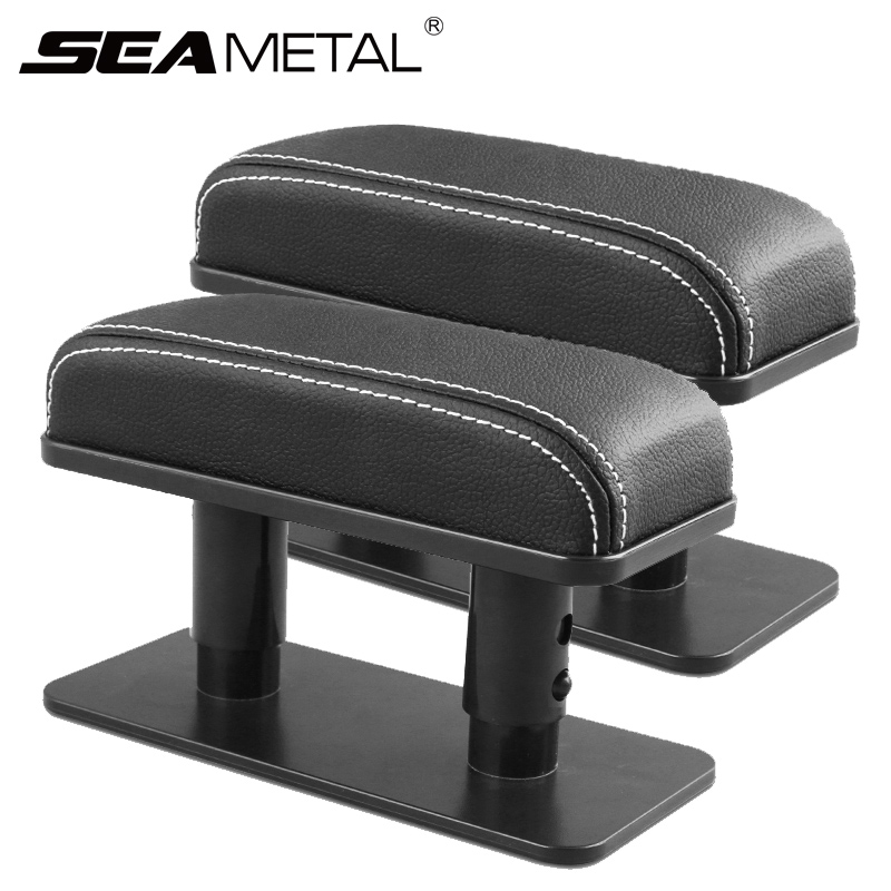 Cojín Universal para Reposabrazos de coche, almohadilla protectora para brazo, Codera de cuero Pu, posición de copiloto principal, antifatiga