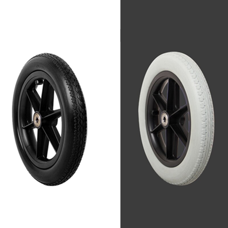 JayCreer-repuesto de rueda trasera para sillas de ruedas, 12 pulgadas, 14 pulgadas, Agujero interior, 12mm