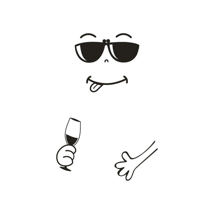 1 sztuk naklejka ścienna śliczne naklejki lodówka szczęśliwy pyszne Twarz kuchnia lodówka naklejki ścienne Sztuka naklejki na lodówkę: D