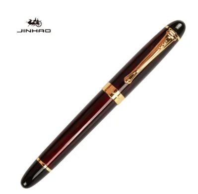IRAURITA Fountain Pen Jinhao 450 Metal Ink Pens Caneta Tinteiro Pluma Fuente Office Black: Clear / o．b．