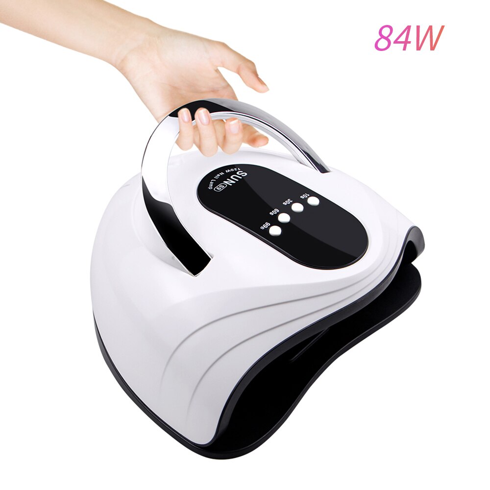 Lámpara de uñas LED UV de 120W, 54 Uds., LED de alta potencia para esmalte de Gel, curado de esmalte de Gel con detección de movimiento: SUN S9