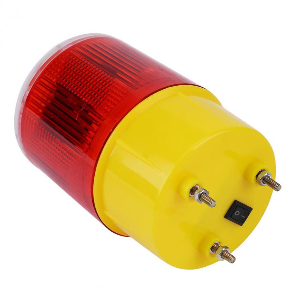 Voyant d'alerte Led de secours solaire Signal lumineux Flash alarme lampe trafic route bateau lumière rouge