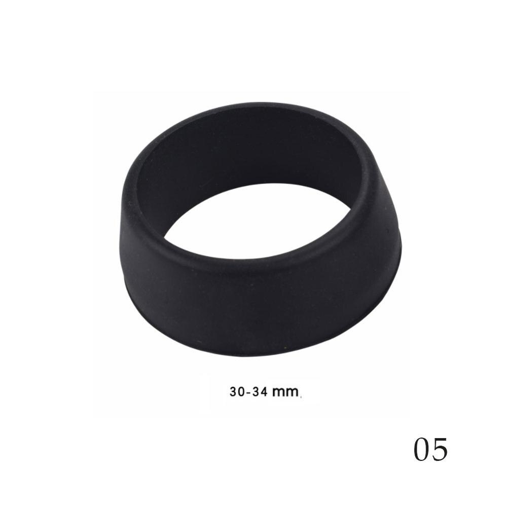 Mountainbike zadelpen rubberen ring stofhoes fiets siliconen waterdichte fiets zadelpenhoes beschermende fietsaccessoires: Zwart l