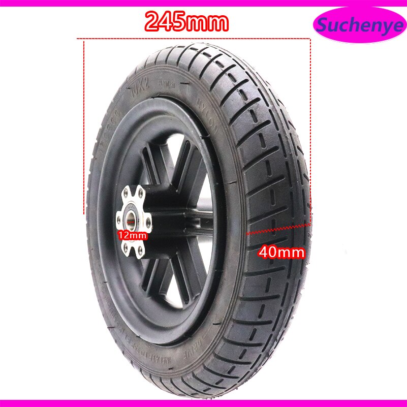 Easy to Install 10 inch Rear Wheel Hub Disc brake Disc tyre axle for Xiaomi Mijia M365 Wheel Electric Scooter WanDa 10x2 wheel
