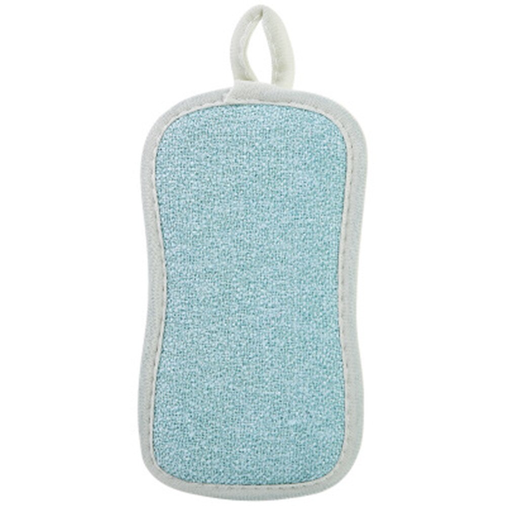 1 Pcs Anti-Microbiële Spons Magische Spons Keuken Spons Voor Afwas Keuken Schuursponsje Pan Borstel: Sky Blue