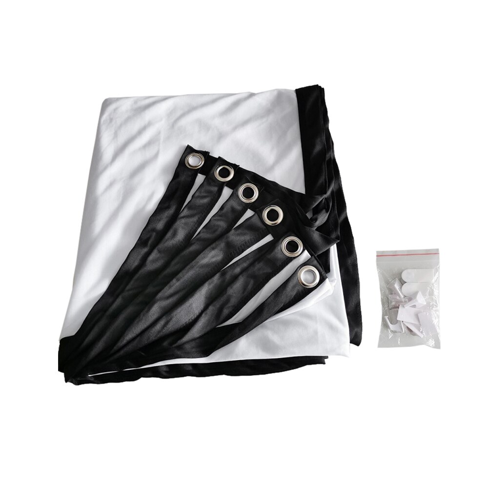 60-150 Inch Studio Video Photo Projector Screen 16:9 HD Projection Screen Anti-Crease Rear Front Projection Movie Screen Outdoor