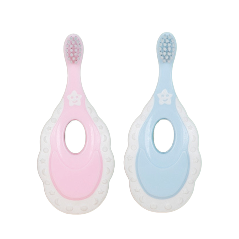 Spazzolino da denti per bambini spazzolino da denti per bambini con manico cura orale pulizia spazzolino da denti spazzola per capelli morbida per bambino 1-3T