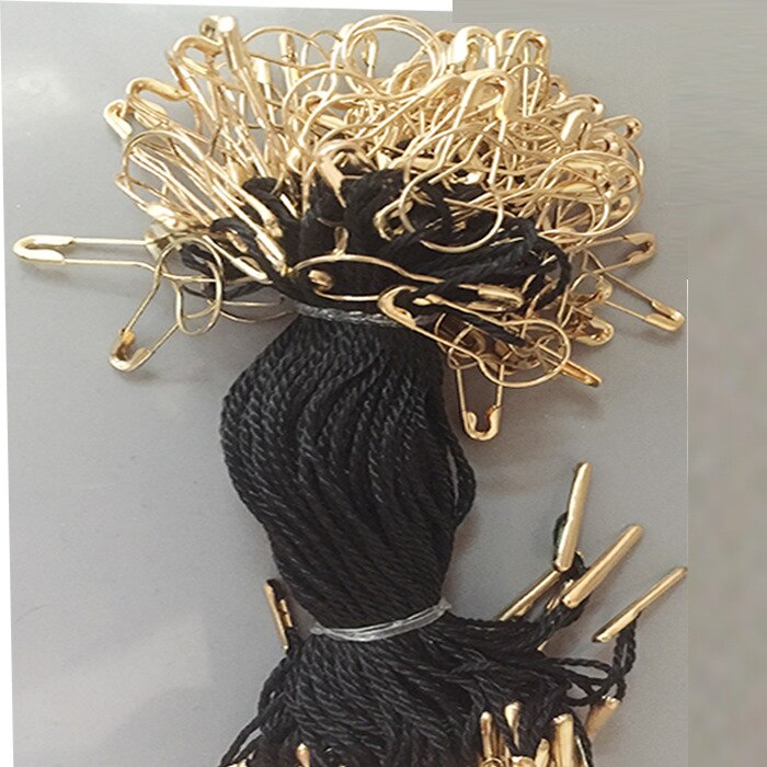 Fashionable Metal Pin Hangtag String Loop Plastic Hang Tag Cord For Garment
