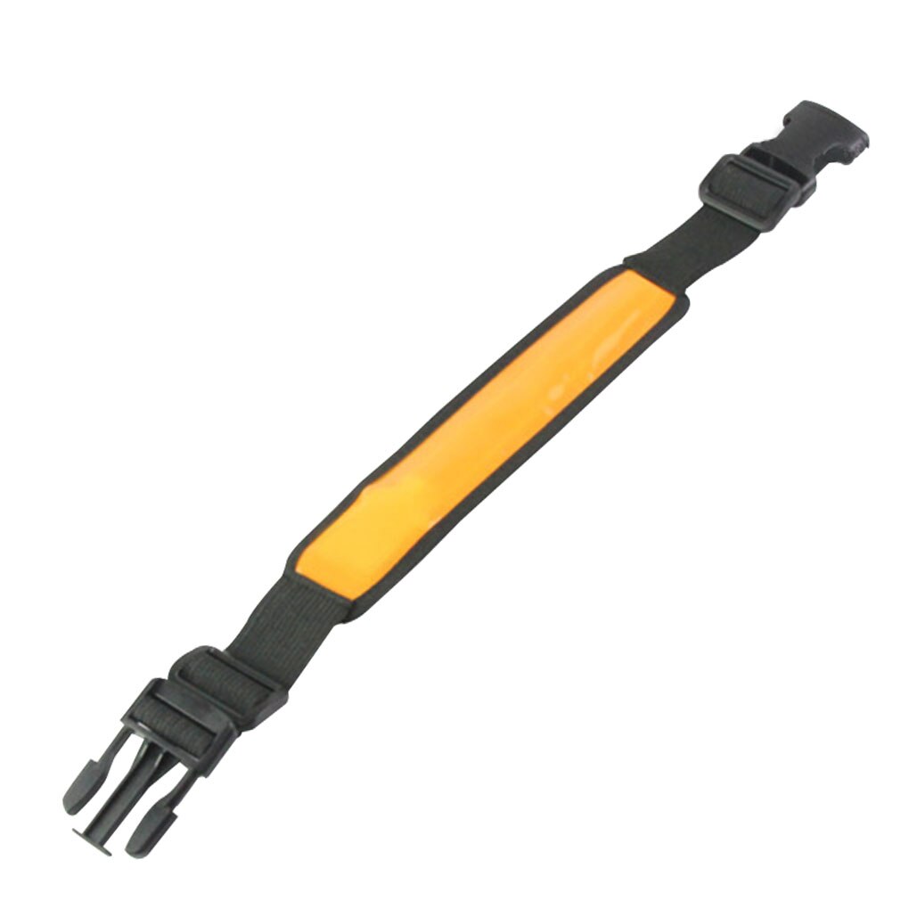 Outdoor Armband LED Glowing Adjustable Arm Band Night Walking Hiking Running Cycling Arm Strap: orange yellow