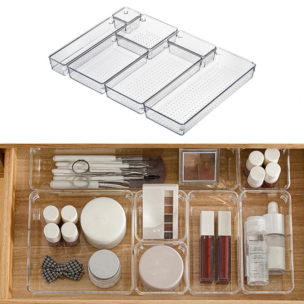 Storage Box Transparent Desk Acrylic Drawer Organizers Jewelry Makeup Organizer For Cosmetic Closet Organizer For Small Things