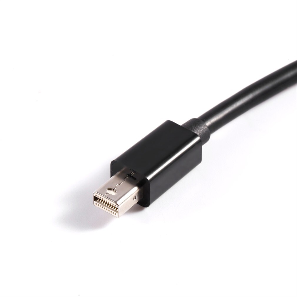 Leshp 1080p mini dp till vga mini displayport till vga hankabel 1080p videokabel glod pläterad  (6ft,  svart)