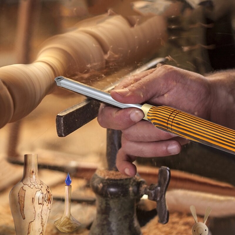DIY Wood Rotary Woodworking Lathe Turning Tool Woodworking Hand Turning Tool Handheld Disposable Alloy Turning Tool