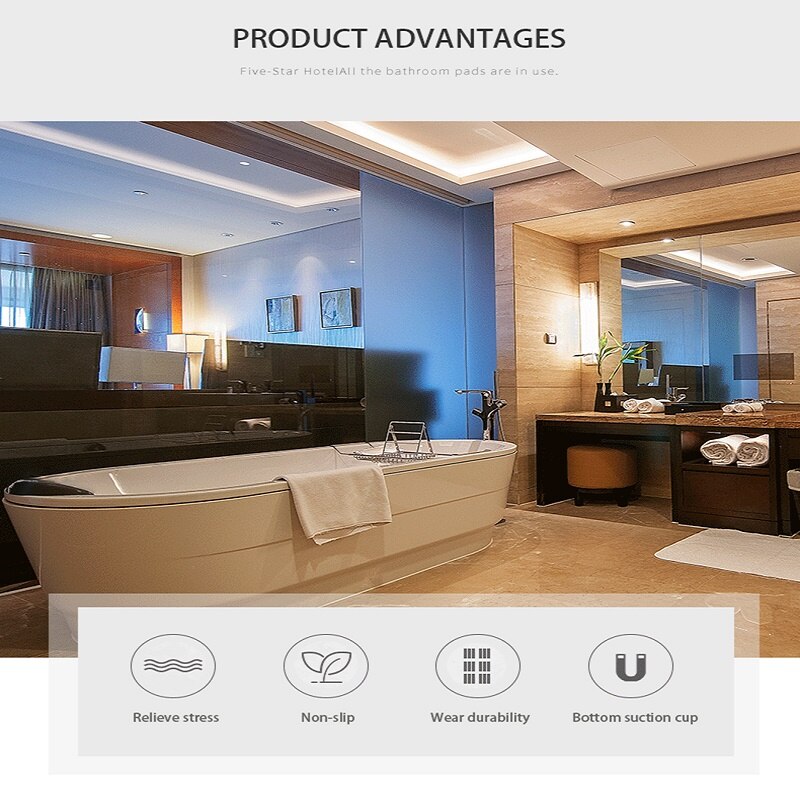 Soft Bath Pillow Thicken SPA Bath Pillow With Suction Cups White Non-Slip Bathroom Pillows For Adult Children Bathroom Supplies