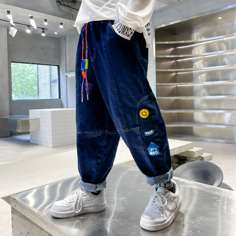 Jongens Losse Jeans 8 10 Jaar Fall Winter Kids Lange Denim Broek: 14