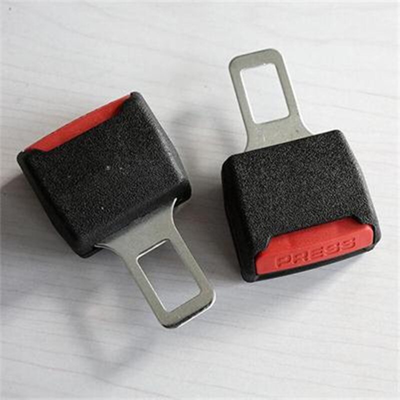 2 Pcs Universal Seat Belt Clip Black Car Safety Adjustable Belt Clip Car Accessories Safety Belt Buckles Vehicle-mounted Bot