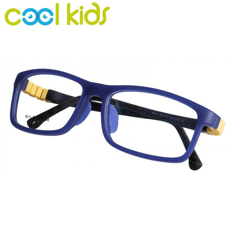 COOL KIDS Square Glasses Frames TR90 Flexible Child Glasses Frames Spectacles Frames for Kid Boy Girl Eyeglasses Optical Frames