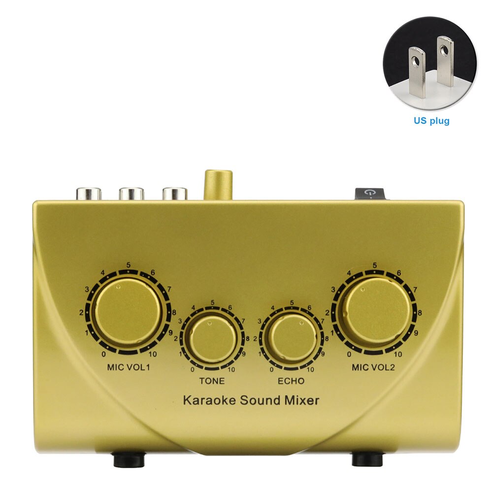 Audio System Digital Audio Sound Compact Mini Mixer Portable Microphone Sound Mixer Devices Console 2 Plugs