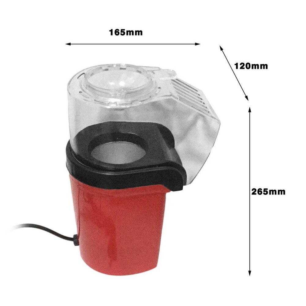 Mini Draagbare Elektrische Popcorn Maker Huishoudelijke Automatische Popcorn Machine Lucht Blazen Soort Popcorn DIY Popper Kinderen