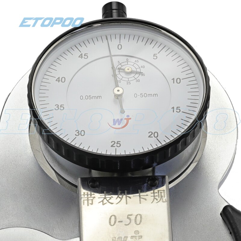 0-50mm 125mm Snap Gage Outside Diameter Dial Caliper Thickness Gauge Throat Depth 125mm Measurement Tool