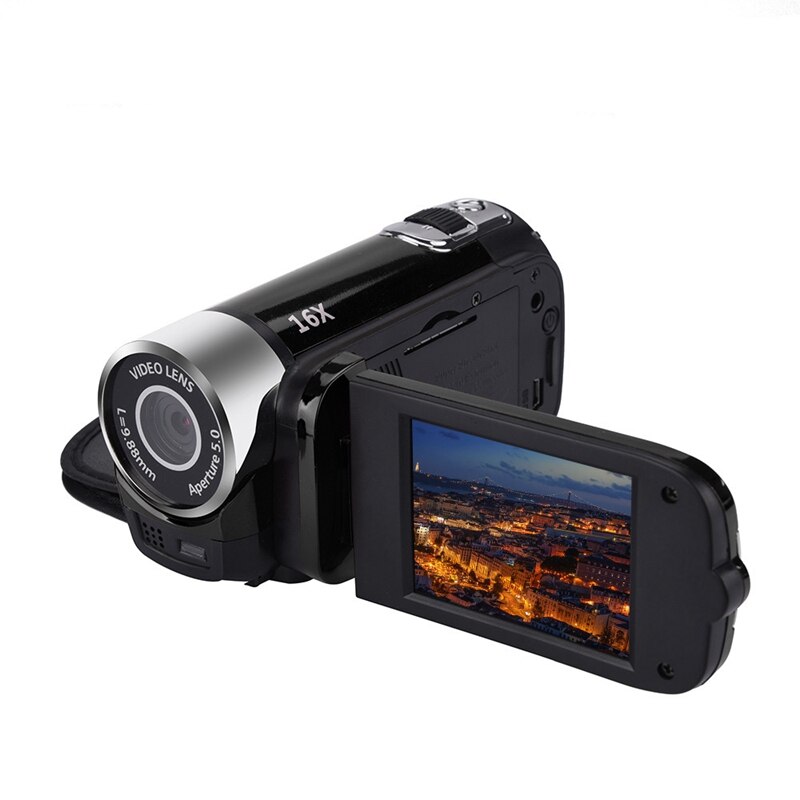 2.4 pouce TFT Sn 16X Zoom numérique DV caméscope vidéo HD 1080P caméra numérique portable capteur Cmos jusqu'à 32 go SD noir