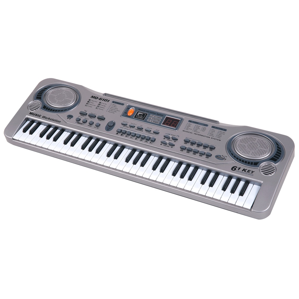 61 Toetsen Elektronische Keyboard Piano Led Muziek Speelgoed Educatief Electone Kerstcadeau Voor Kinderen Piano Toetsenbord