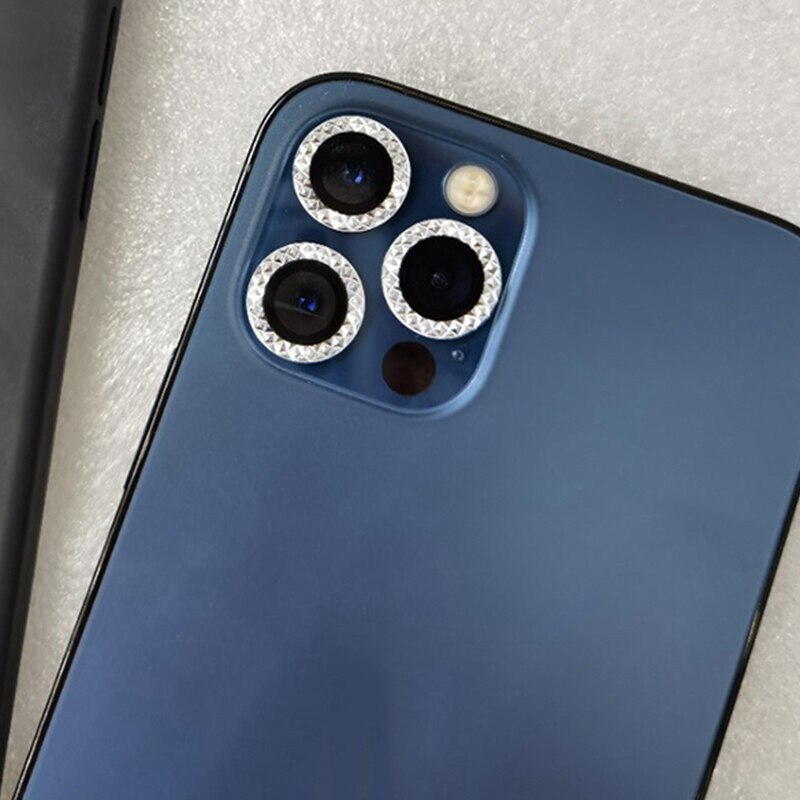 Back Lenses Camera Protector For iPhone 12 11 Pro Max 12Mini Rear Lens Ring Sticker Film Diamond Bling Protective Back Stickers