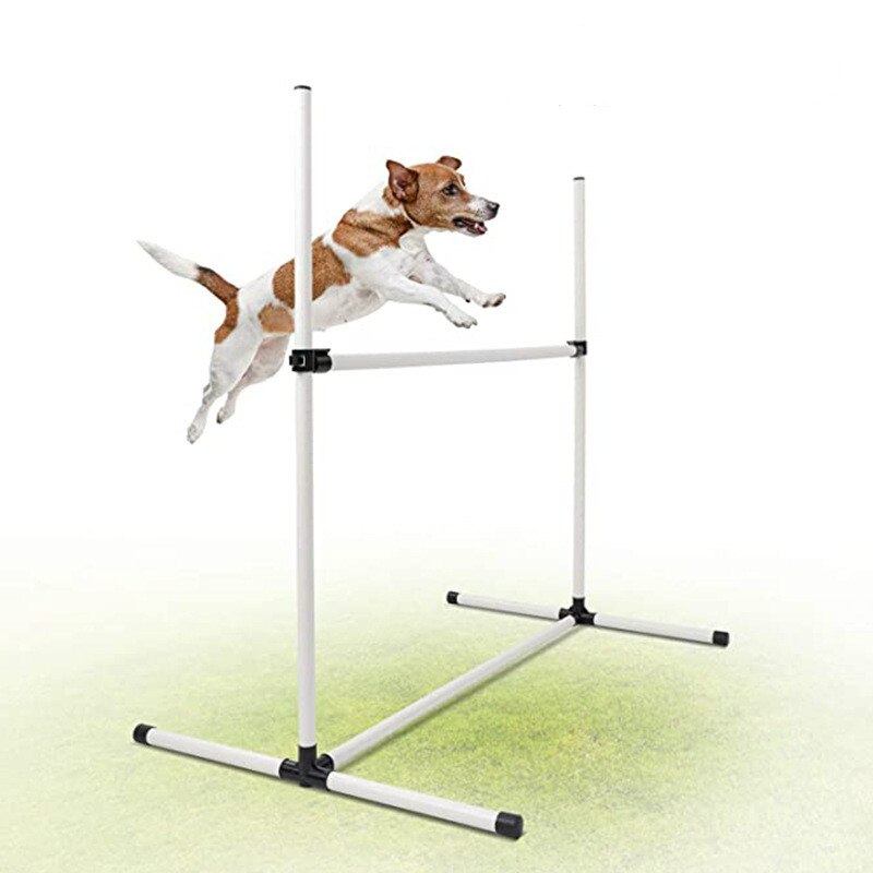 Kit de dressage de chien tige d'enroulement, anneau de saut, aire de repos, tige de saut, matériel en plastique fournitures de formation en plein air