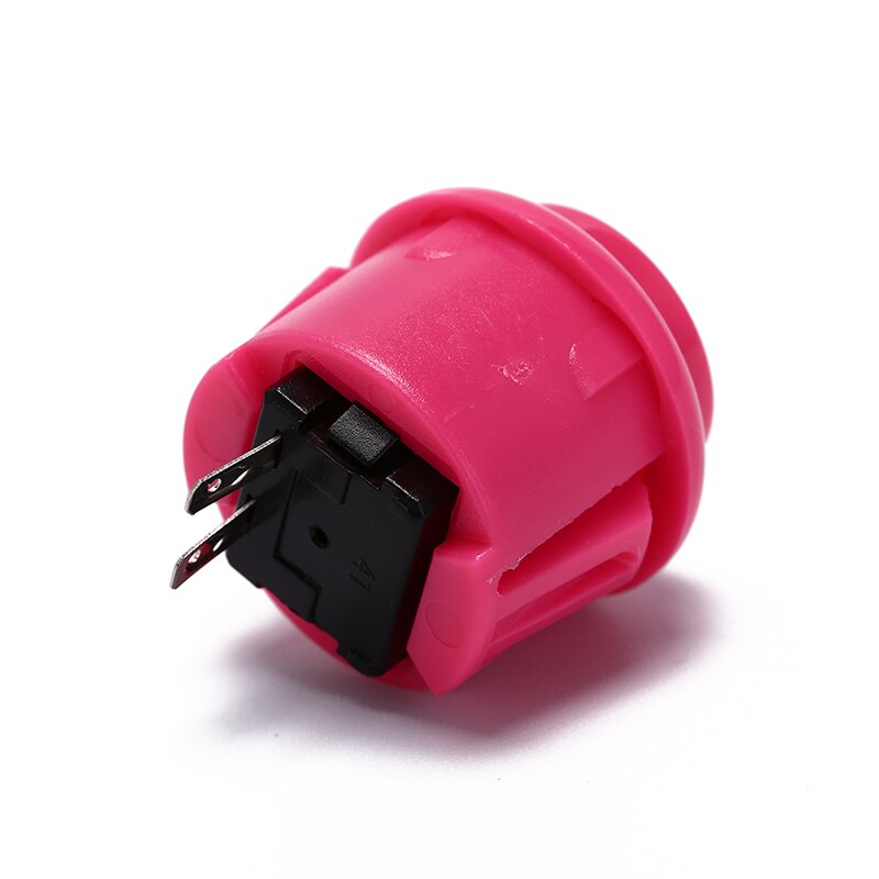 10 stuks ingebouwde kleine microschakelaar voor diy arcade controller jamma mame 24mm fabrieksprijs arcade knop ronde drukknop