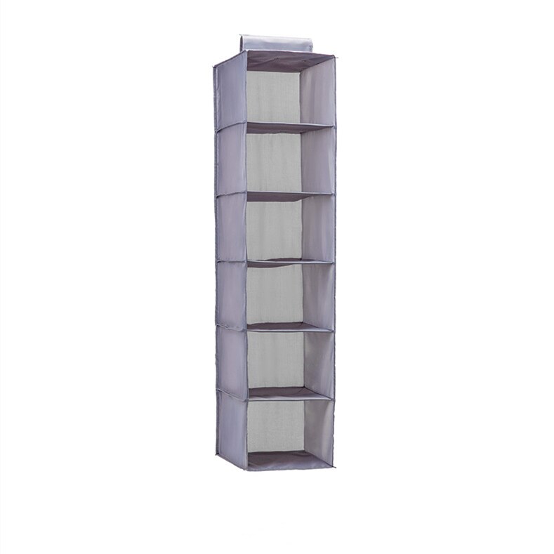Hanging Clothes Organizer Home Organization and Wall Storage 6-Shelf Closet Hanging Shelves Almacenamiento y Organización: 6-Shelf