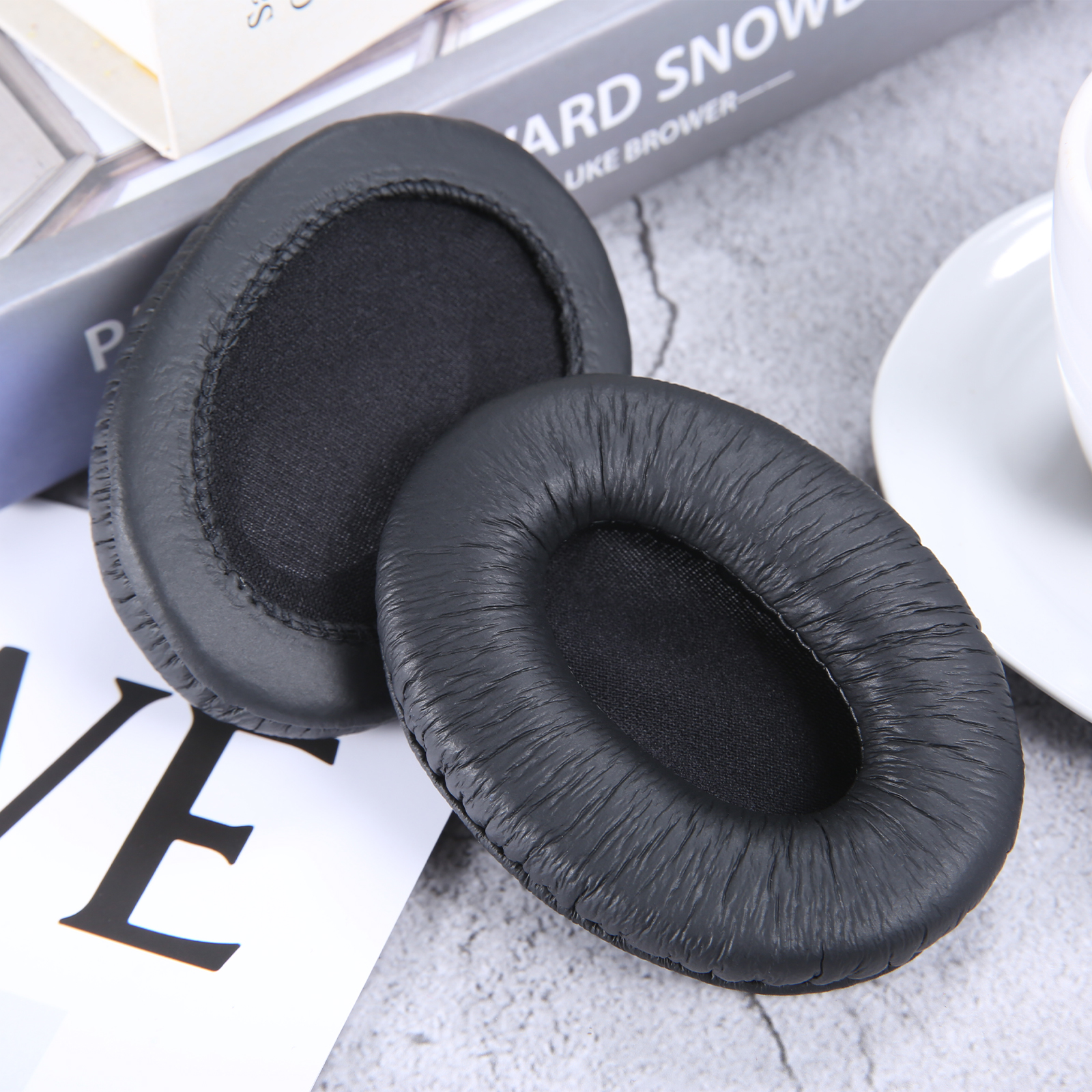 Earpads Headband fit for Sennheiser HD202 HD212 HD437 HD447 HD457 HD477 HD497 Headphones Headset Black Protein Leather Soft Foam: Olive